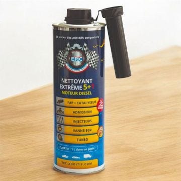 Nettoyant Extrême 5+1 Diesel - Additif Diesel 500 mL - Désencrasse l’Ensemble du Moteur - Redonne de la Puissance au Moteur