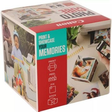 Pack de 2 - Canon - Photo Cube Creative - 40 feuilles de papier photo 5x5 - Cartouches d'encre