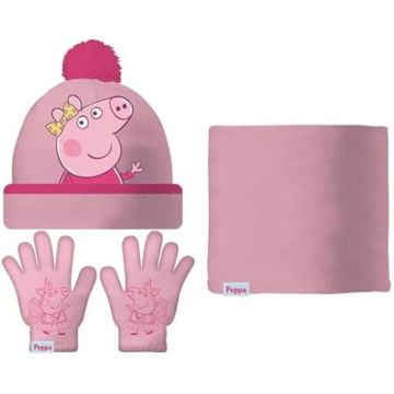 Ensemble PEPPAFTY - ARDITEX - Set Gorro/Buff/GUA 44/46 - Rose - Enfant - Automne / Hiver