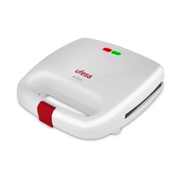 Gaufrier - UFESA SW7850 Active Sandwich Blanc Rouge - Plaques anti-adhésives - 750 W