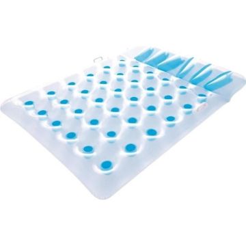 Matelas gonflable double - BESTWAY - Structure Coil Beam - 193cm x 142cm - PVC - Bleu