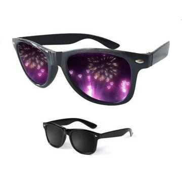 Lunettes Coeur Magique - MAVURA - Lunettes 3D Effet Spécial - Love Party - Feux d'artifice Halloween