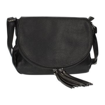 Sac à bandoulière Fermeture Éclair - Gallantry Paris - Noir