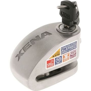 XENA - Antivol Moto Bloque Disque Alarm 120 dB XX10 Acier 10mm - Classe SRA