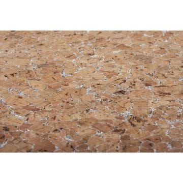 Tissu de liège - Rayher - 45x30cm - Effet métallisé argenté - Solide et polyvalent - Entretien facile