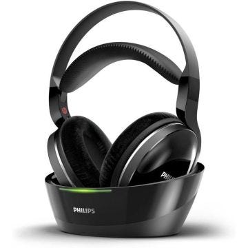 Casque TV sans fil - Philips - SHD 8850/12 - Noir - Suppresseur de bruit actif - Autonomie 20h