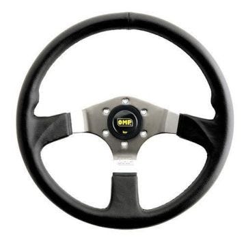 Volant Asso 35cm - 6 trous 35mm - OMP - Noir