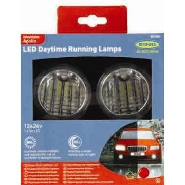 2 projecteurs ronds Feux de jour DRL & DSL RING