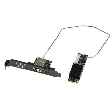 Carte contrôleur réseau M2 RJ45 10G LAN 10 GIGABIT ETHERNET avec CHIPSET AQUANTIA  AQC113