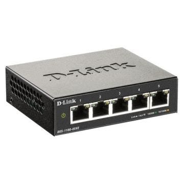D-LINK DGS 1100-05V2 - Commutateur - intelligent - 5 x 10/100/1000 - De bureau - AC 100/240 V