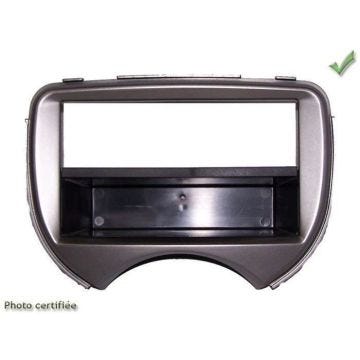 Facade autoradio 1DIN compatible Nissan MICRA 2011-2013 - ARGENT