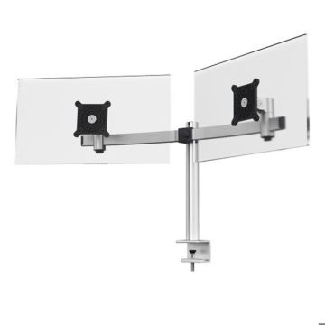 Support pour 2 moniteurs - DURABLE - 508523 - Réglable - VESA 21-27" - Pince orientable 360°