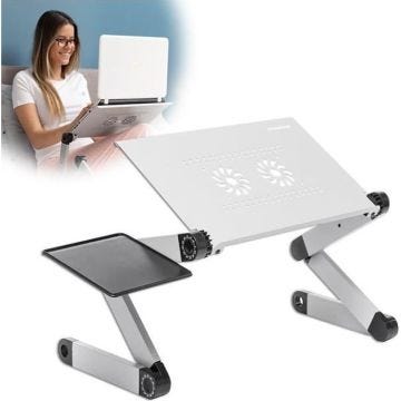 InnovaGoods Table réglable Multiposition pour Ordinateur Portable Omnible