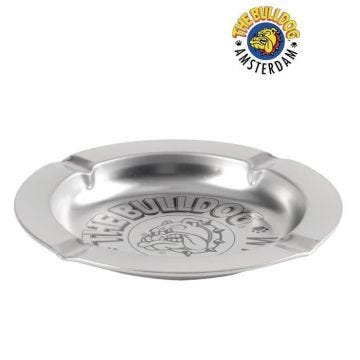 CENDRIER EN METAL THE BULLDOG SILVER 135 mm