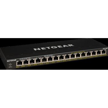 Switch - Netgear - GS316EPP - 16 Ports - PoE+ - Gigabit Ethernet
