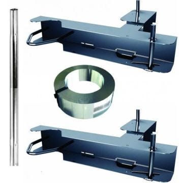 kit 2x Cerclages cheminée + 1M MAT FIXATION ANTENN