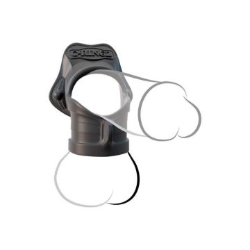 Cockring - Rock-Hard - Ball Stretcher - Gris - Pour Adultes - Pénis