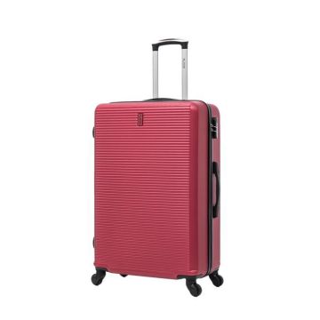 CELIMS - Valise Grande Taille 75cm | Valise Soute 23kg | Valise ABS | Légère et Rigide | Bordeaux