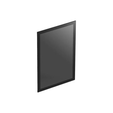 Boîtier Meshlicious avec panneau latéral en verre trempé teinté noir, design élégant et compact.