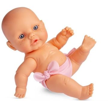 Poupée Berjuan Nouveau-né - Vinyle/Textile - Rose - 22 cm - Pour Enfant de 4 à 8 ans