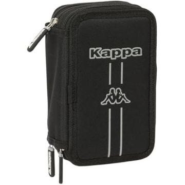 Trousse Scolaire - SAFTA - Kappa Dark - 37 Outils Inclus - Confortable - Pour Enfants de 5 à 14 Ans
