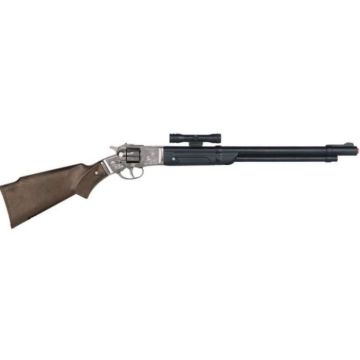 Pistolet jouet cow-boy Gonher - Modèle 104/0 - 8 coups - Marron/argent