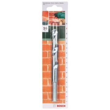 Bosch 2609255453 Foret à matériaux ISO 5468 Diamètre 16 mm Longueur 150 mm Diamètre queue 12 7 mm