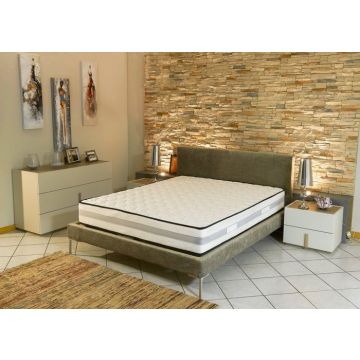 Matelas 70x190 à Mémoire de Forme 65 Kg-m3 + Alèse x 23,5 cm Très Ferme + Oreiller Visco - 7 Zones de Confort - Ame Poli Lattex