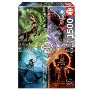 Puzzle 1500 pièces - EDUCA - Elemental Magic Star Chart - Fantastique - Adulte