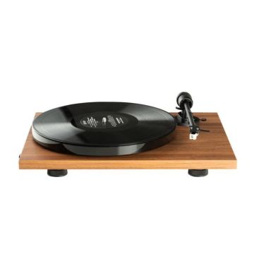Platine vinyle - Pro-ject - E1 BT - 2 vitesses 33/45 tours - Émetteur Bluetooth aptX - Noyer