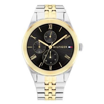 Bracelet acier femme - Tommy Hilfiger - Montre femme Tommy Hilfiger Monica acier bicolore