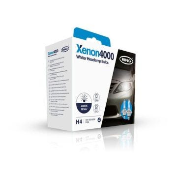 2 AMPOULES H4 12V 60/55W P43T XENON4000 (BLISTER) RING