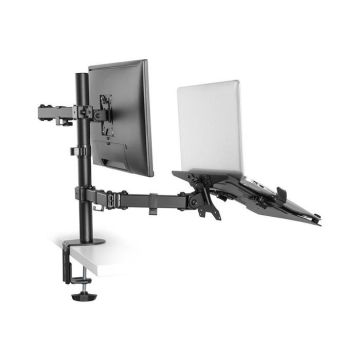 Bras réglable pour écran LCD - NewStar - FPMA-D550NOTEBOOK - Noir - 10"-32" - Montable sur bureau