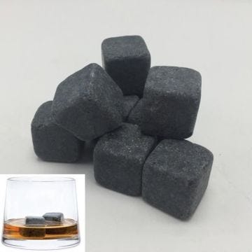 9 pcs pierres naturelles de whisky pour le whisky