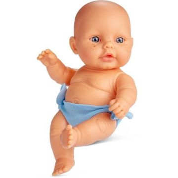 Poupée Nouveau-né Berjuan - Vinyle/Textile Bleu - 20 cm - Pour Enfant Fille de 4 à 8 ans