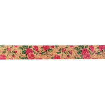 Ruban liège multicolore - MÉGACRÉA - 2,5 cm x 2 m - Fleurs - Décoration - Artisanat