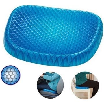 Egg Sitter Seat Cushion Coussin orthopédique de siège de gel nid d'abeille respirable Coussin de confort en mousse mémoire Coussin d