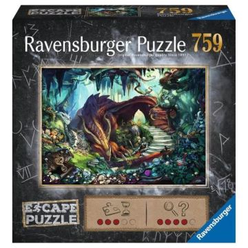 Puzzle Escape Dans la grotte du dragon - Ravensburger - 759 pièces - Pour adultes et enfants dès 12 ans