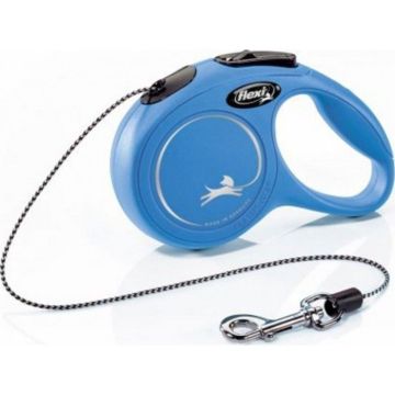 Laisse - Flexi - New Classic Cat - 3 m - Bleu - Pour animaux jusqu'à 8 kg