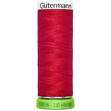 Fil de couture - GÜTERMANN - 100 m - Polyester recyclé - Écarlate - Durable et décoratif