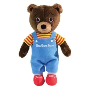 Peluche - JEMINI - Petit Ours Brun - 17 cm - Douce et facile à attraper