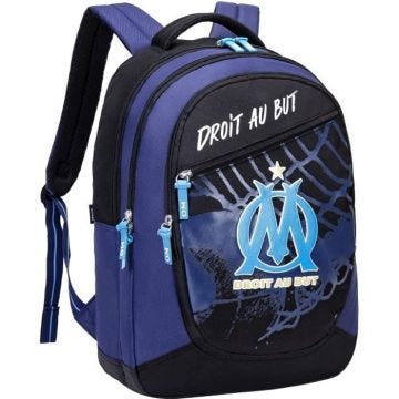 Sac Dos 45Cm 3 Compartiments sous licence officielle OLYMPIQUE DE MARSEILLE