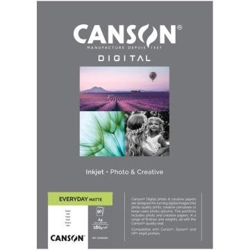 Papier photo CANSON Digital Everyday Matt 180g - A4 (21x29,7cm) - 50 feuilles