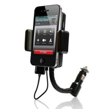 Transmetteur Fm Chargeur Allume-Cigare Holder Iphone 3 4 Radio Kit Mains Libres Plastique YONIS