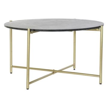 table basse 81 x 81 x 44 cm marbre fer