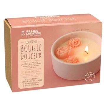 Bougie - Graine créative - Kit DIY Bougie Douceur - Fabriqué en France - Mixte - 1 kit