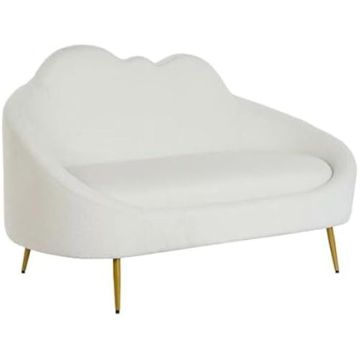 Canapé - DKD Home Decor - Standard - Blanc - Métal - 155x92x75 cm