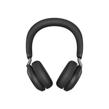 Micro-casque Jabra Evolve2 75 - Bluetooth sans fil et filaire - Suppresseur de bruit actif - USB-C - Noir