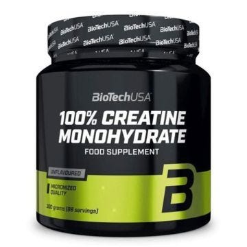 Créatine BioTech USA - 100% Creatine Monohydrate - Saveur neutre 300g