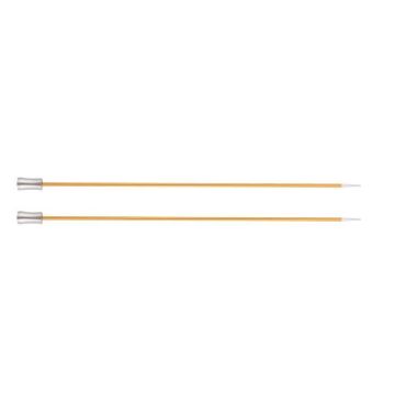KnitPro Knit Pro 35 cm x 2.25 mm goupilles de Tricotage Simples Fin en Aluminium Zing, Or Bois, 11,5 x 1,3 x 8 cm - KP47292